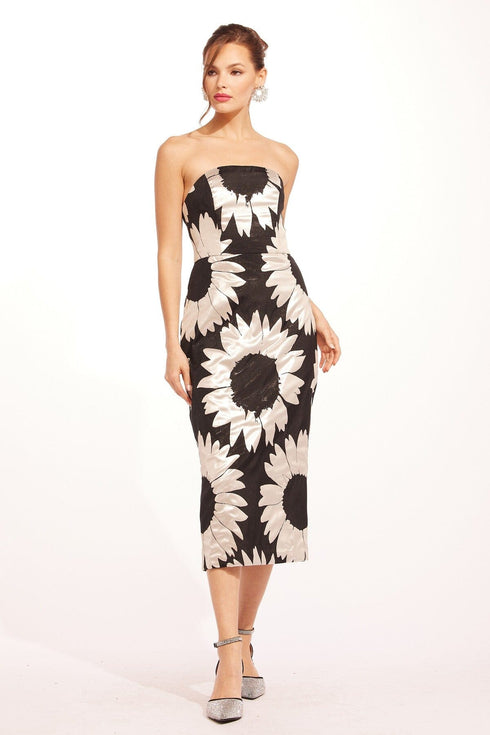 Marion Dress - Silver Bloom